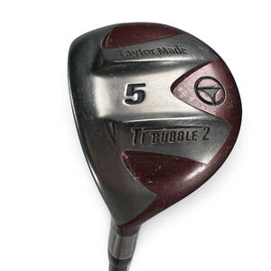TaylorMade TI Bubble 2 Golf 5 Wood Club Left Handed S-flex Golf Pride Grip